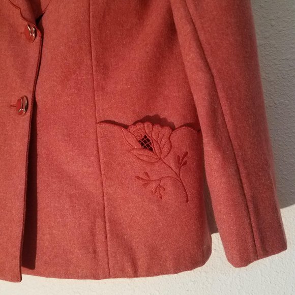 Vintage 80s German Style Alpine Blazer Medium - Picture 4 of 7